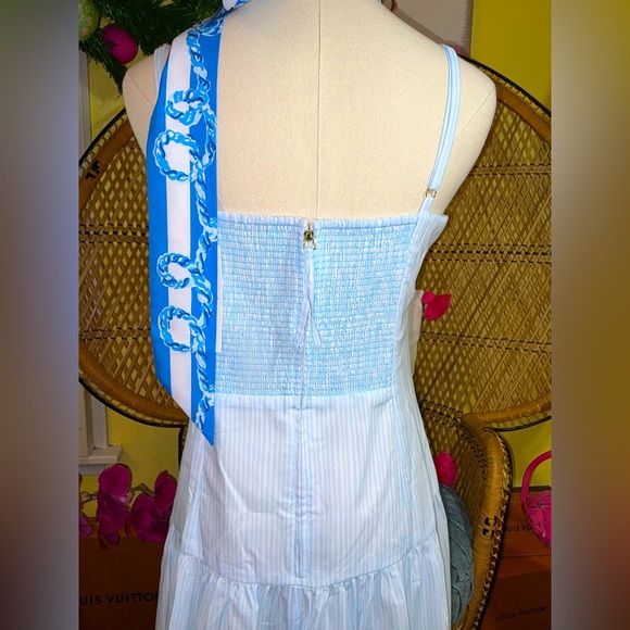 Lilly Pulitzer NWT Saylar Maxi Dress Naut Today ⚓️ Size 14 - Picture 14 of 16